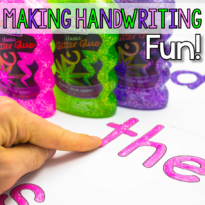 Handwriting practice is such an important aspect of education for kids. While handwriting can often be overlooked, there are some simple and FUN ways to incorporate development of these fine motor skills in Kindergarten, First Grade, and beyond. Check out my top 4 tips for fun handwriting practice!