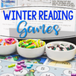 Create a literacy center wonderland with winter reading activities! These frosty literacy center games are perfect for centers in Kindergarten and some First Grade classrooms. Rhyming, syllables, sight words, medial vowel sounds, and beginning sounds are all included!