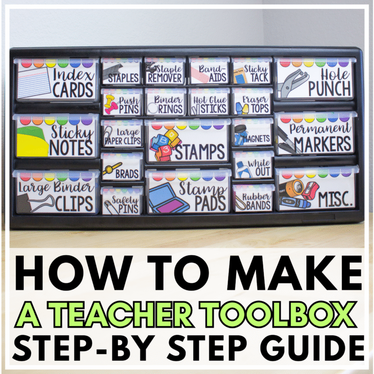 How to make a teacher toolbox step-by-step guide