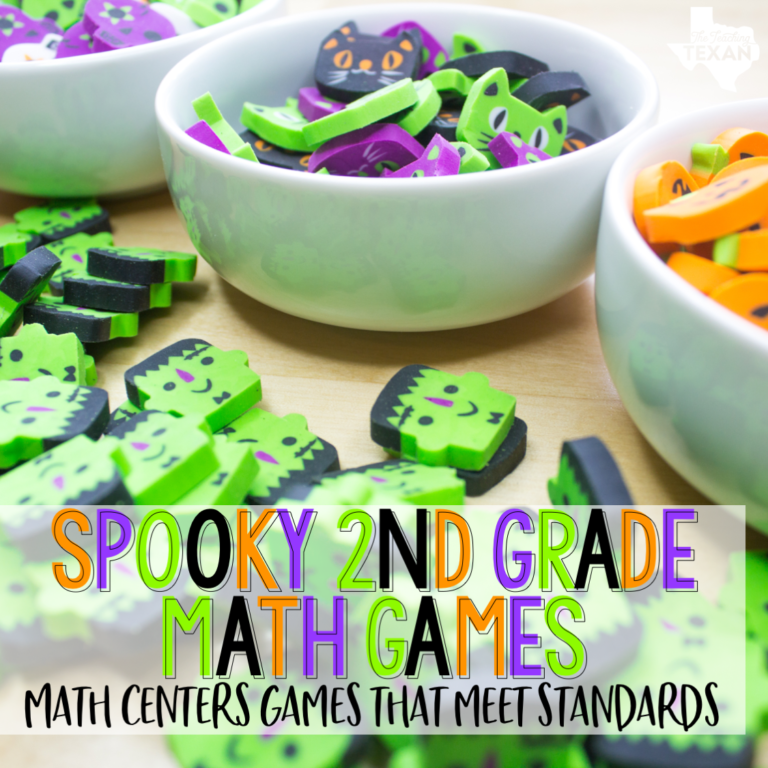 5 Spooky 2nd Grade Halloween Math Centers for the Win!