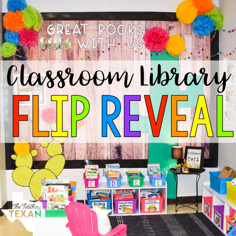 DFW Classroom Library Flip Reveal