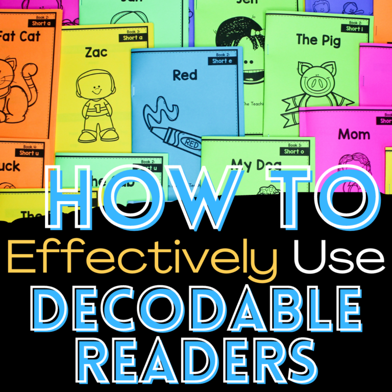 How to Effectively Use Decodable Readers