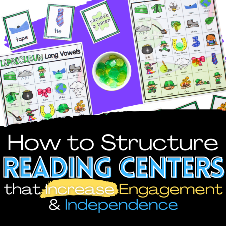 How to Structure Reading Centers that Increase Engagement and Independence in Kindergarten